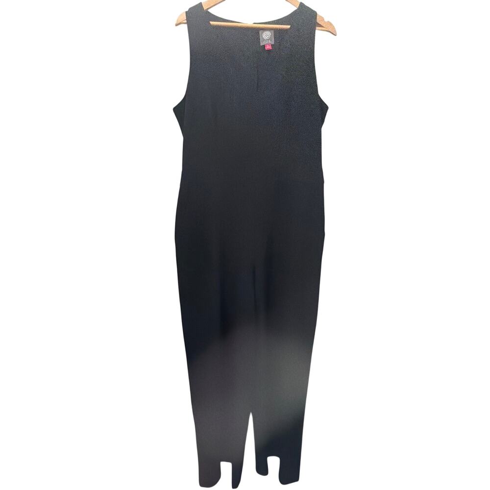 Vince Camuto Women's Black Wide Leg Jumpsuit Size 16 Evening‎ Party Cocktail